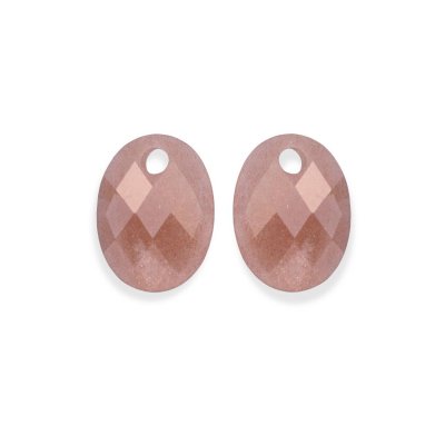 Sparkling earstones medium oval sunstone