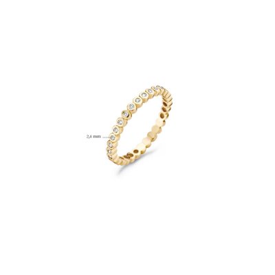 Blush Ring 1120YZI/54 -  Geel Goud (14Krt.) met Zirconia