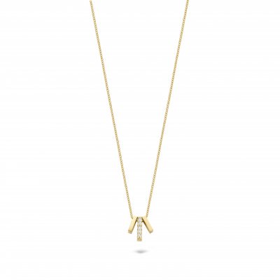 Gouden Collier Met Zirkonia