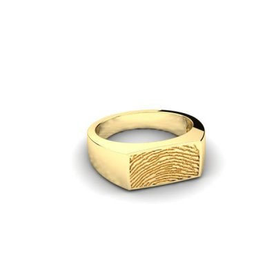 Silent Memories Gouden Vingerafdruk Ring