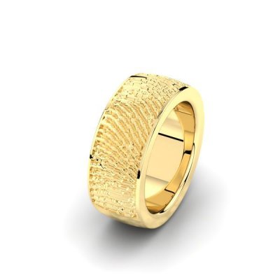 Silent Memories Gouden Vingerafdruk Ring