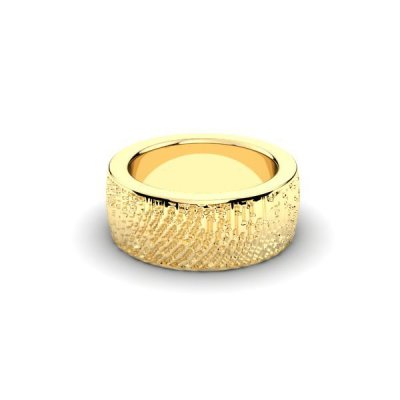 Silent Memories Gouden Vingerafdruk Ring