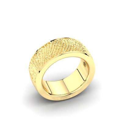 Silent Memories Gouden Vingerafdruk Ring