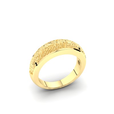 Silent Memories Gouden Vingerafdruk Ring