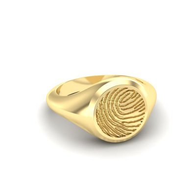 Silent Memories Gouden Vingerafdruk Ring