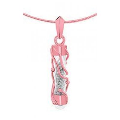 Silent Memories Rose Gouden Glasbuis Hanger