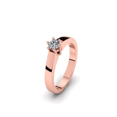 Silent Memories Roségouden Ring met Herinneringsdiamant