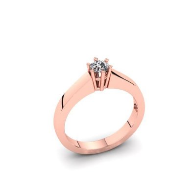 Silent Memories Roségouden Ring met Herinneringsdiamant