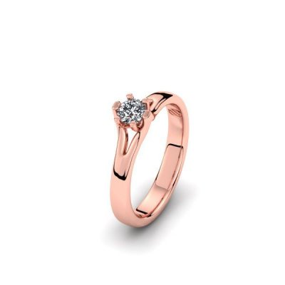 Silent Memories Roségouden Ring met Herinneringsdiamant