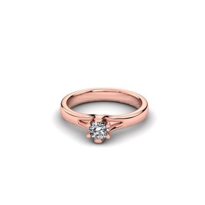 Silent Memories Roségouden Ring met Herinneringsdiamant