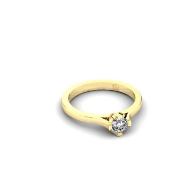 Silent Memories Gouden Ring met Herinneringsdiamant