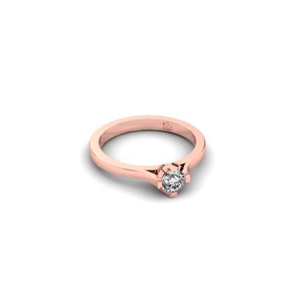 Silent Memories Roségouden Ring met Herinneringsdiamant