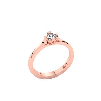 Silent Memories Roségouden Ring met Herinneringsdiamant