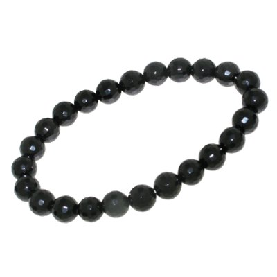 Armband facet geslepen onyx