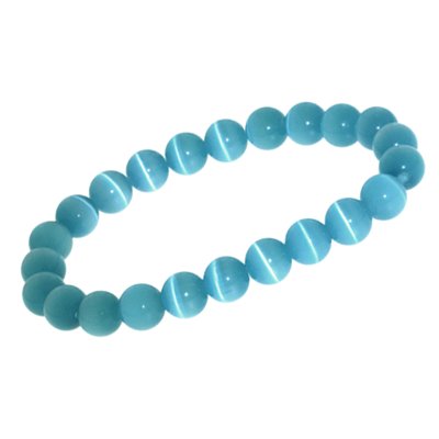 Armband kattenoog blauw zee