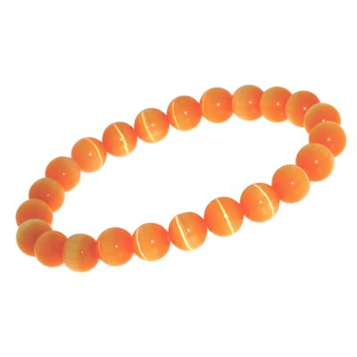 Armband kattenoog oranje