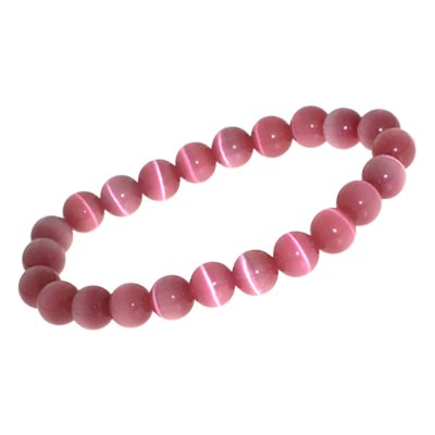 Armband kattenoog roze