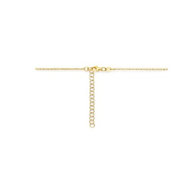 Collier druppel 40 + 5 cm 3 micron