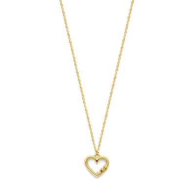 Collier hartje en love 0,9 mm 41 - 43 - 45 cm