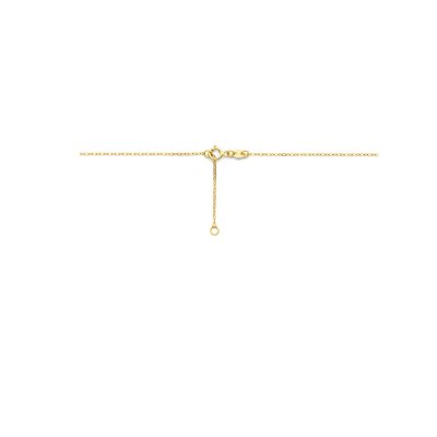 Collier tricolor bolletjes 42 - 45 cm