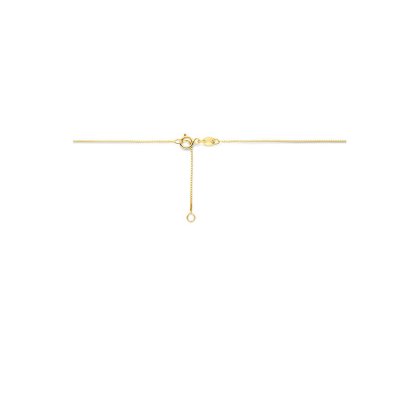 Collier zirkonia en parel 42 - 45 cm
