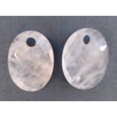 earstones medium oval rose quartz
