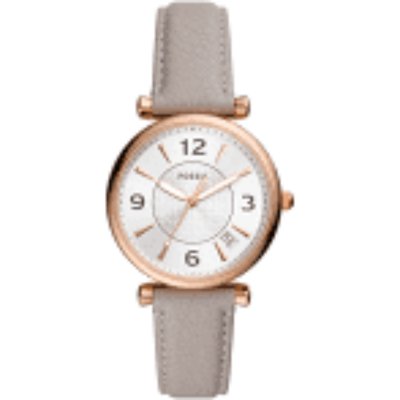 Dames horloge leren band en datum