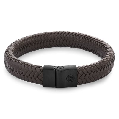 Full Metal Herringbone Brown Black S