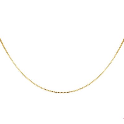 Gouden collier venetiaans unisex 50cm