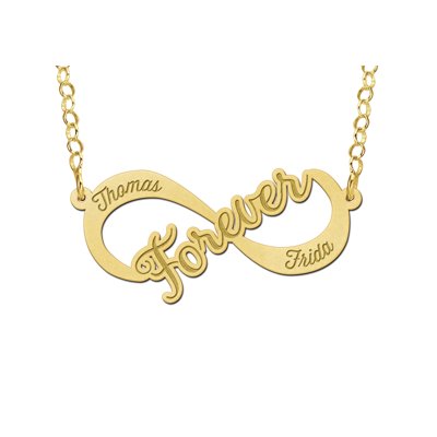 Gouden infinity ketting forever