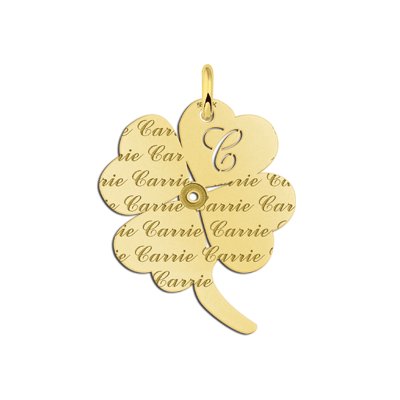 Gouden naamhanger Carrie Klaver 4 