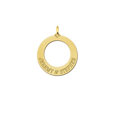 Gouden ronde hanger