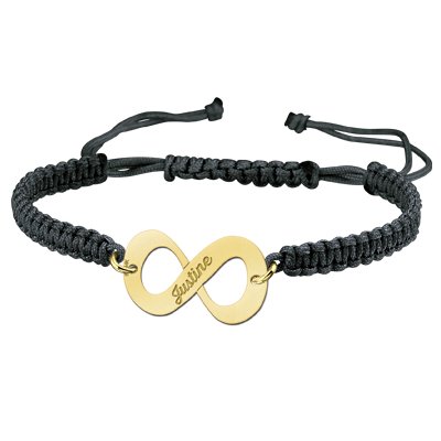 Gouden shamballa armband infinity