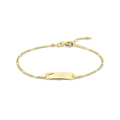 Graveerarmband hart plaat 5,3 mm 15,5 - 19 cm