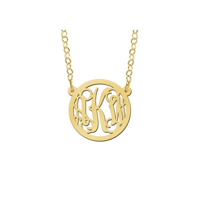 Initialen ketting met je letter