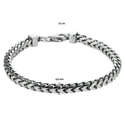 ZILVEREN OXI GOURMETTE ARMBAND 1101775