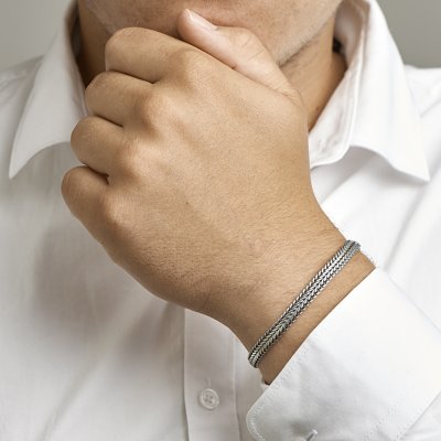 ZILVEREN OXI VOSSESTAART ARMBAND 1101783