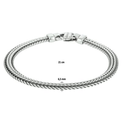 ZILVEREN OXI VOSSESTAART ARMBAND 1101783