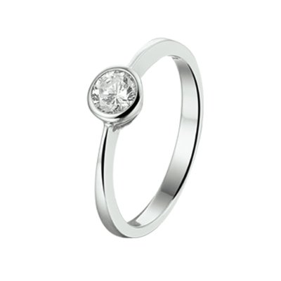 Ring zirkonia maat 13 1323779 Zilver gerhodineerd