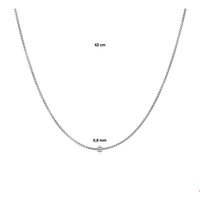 Collier gourmet/venetiaans dames 42cm