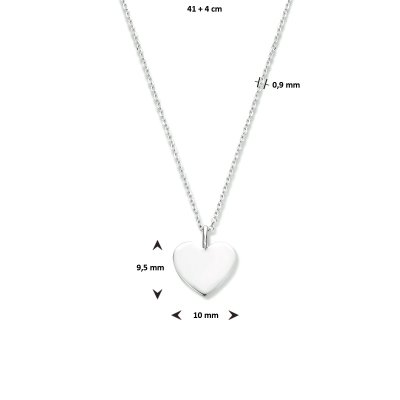 Collier hart 0,9 nnm 41 + 4 cm