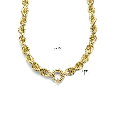 Collier koord 8 mm 45 cm 1 micron