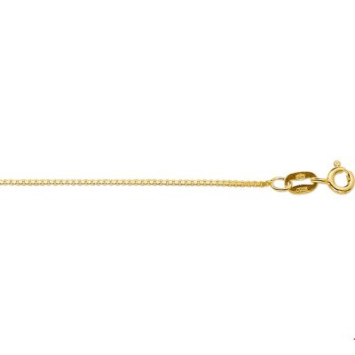 Geelgouden collier venetiaans 38cm