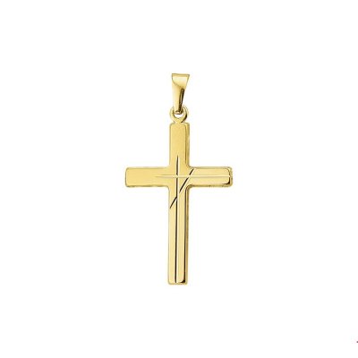 GOUDEN HANGER KRUISJE 