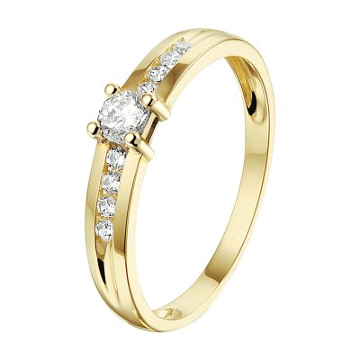 RING ZIRKONIA GOUD 4020075 