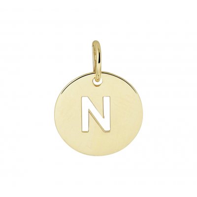 Gouden Hanger Letter N