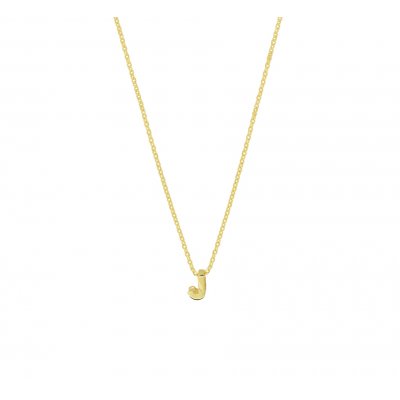 Gouden Letter Collier J