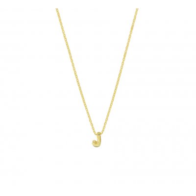 Gouden Letter Collier J