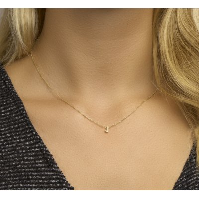 Gouden Letter Collier J