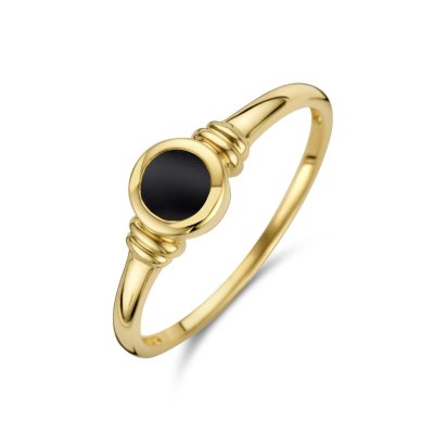 14krt gouden ring onyx 0.26ct